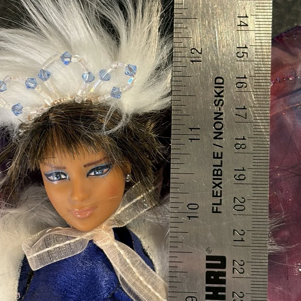 OOAK Custom Barbie Purple Blue Fairy Pixie W Wings 12